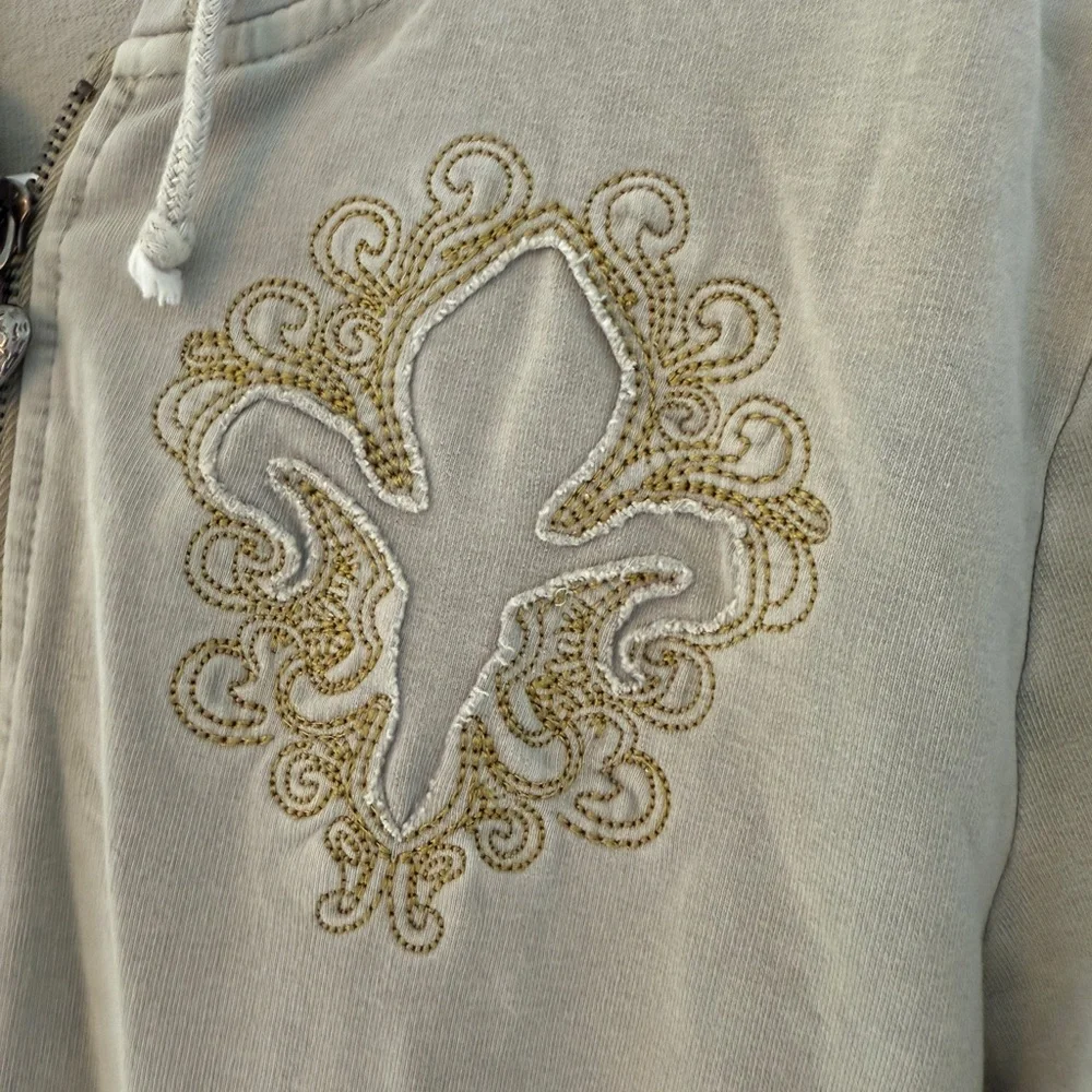 Vertigo Taupe Hooded Track Lounge Suit, XL, Resort Wear, Casual Elegance, Luxury - Picture 4 of 4